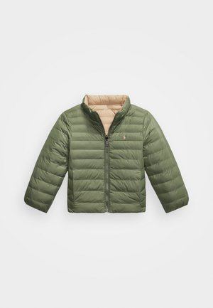 Polo Ralph Lauren P-LAYER 2 REVERSIBLE MOCKNECK JACKET - Outdoorjacke - vintage khaki/mint olive