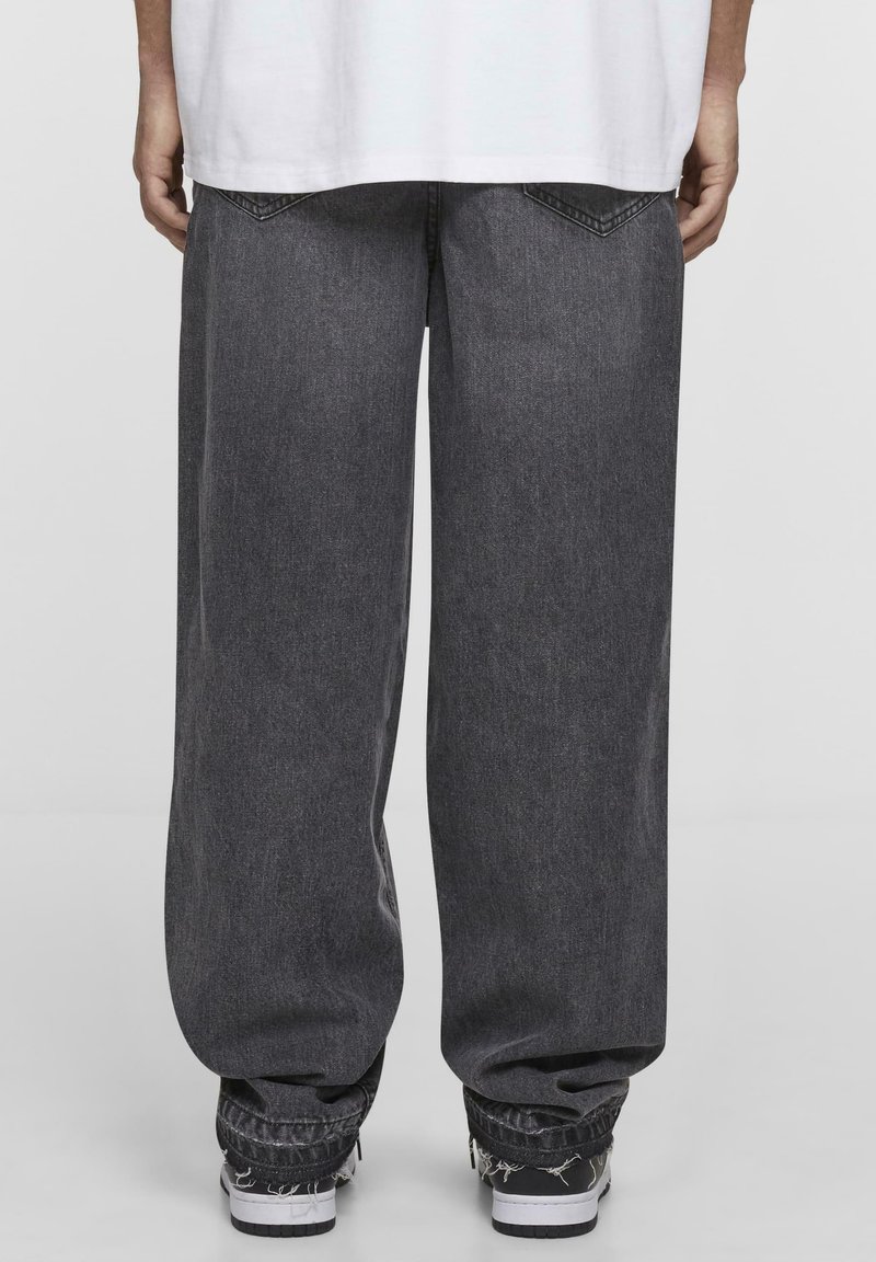 MJ Gonzales BAGGY - Relaxed fit jeans - grey destroyed washed/grey 