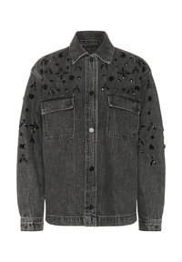 Kaffe JAIDEN - Teksajakk - dark grey washed denim