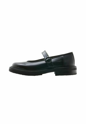 MOORE W - Ballerinat nilkkaremmillä - shiny black