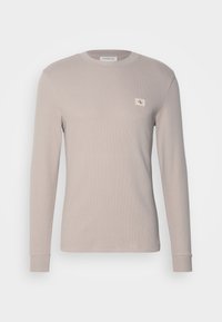 LABEL WAFFLE TEE - Pikkade varrukatega topp - atmosphere