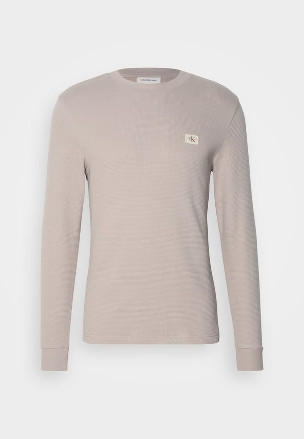 LABEL WAFFLE TEE - Long sleeved top - atmosphere4