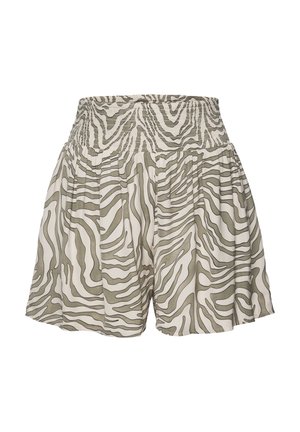 LASCANA Shorts - khaki beige bedruckt