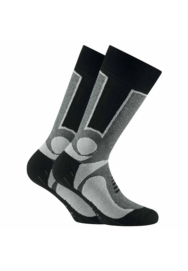 Rohner Advanced Socks BASIC 2ER PACK TREKKING OUT - Socken - grau