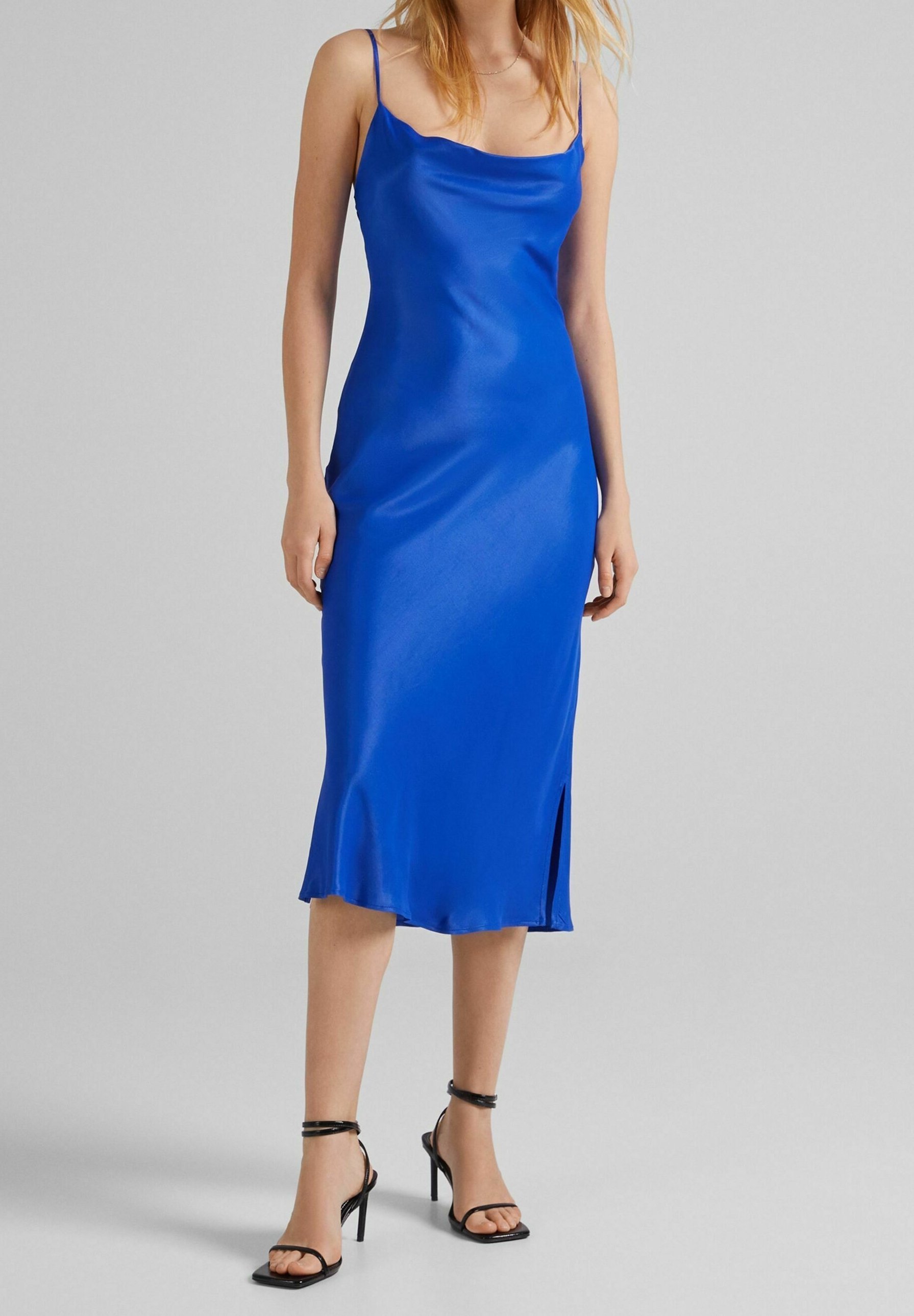 Bershka Jersey dress - blue - (Pre-owned) - Zalando