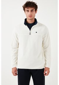 Buratti SLIM FIT - Fliisdžemper - ecru