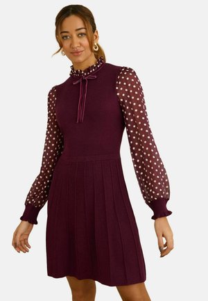 REGULAR FIT -  SLEEVE MINI  - Sarafanas - burgundy red