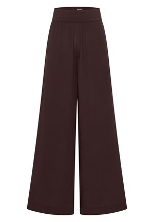 Cecil, HIGH WAIST WIDE LEG HOSE IM LOOSE FIT - Pantalon classique - brown cacao