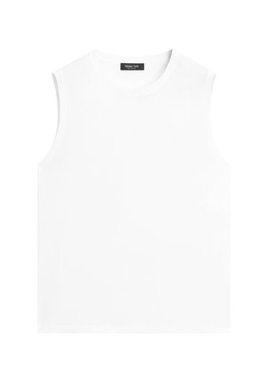 Massimo Dutti, 100% COTTON SLEEVELESS TOP - Top - white