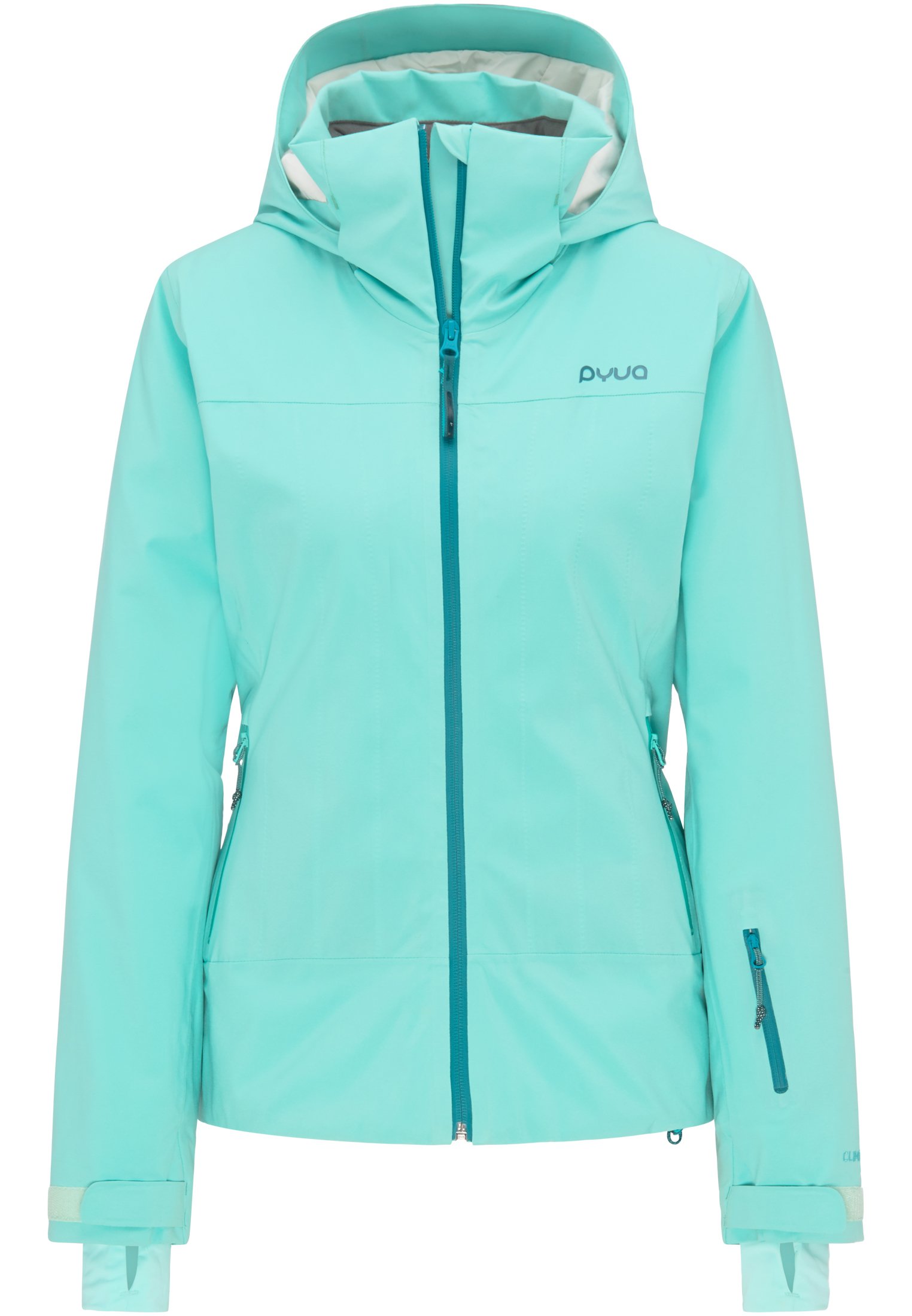 PYUA BLISTER Snowboard jacket turquoise PYUA ski jacket waterproof ladies hardshell rain jacket
