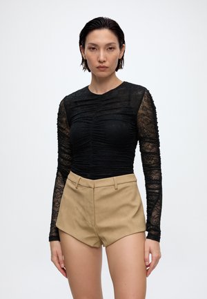 Bardot, BREA LONG SLEEVE BODYSUIT - T-shirt à manches longues - black