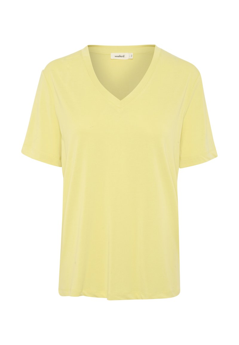 Soaked in Luxury T-shirt basic geel