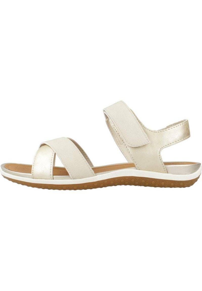Sandales Escarpins GEOX En Cuir Beige Taille 39 - Talon Moyen - Occasion Bon état
