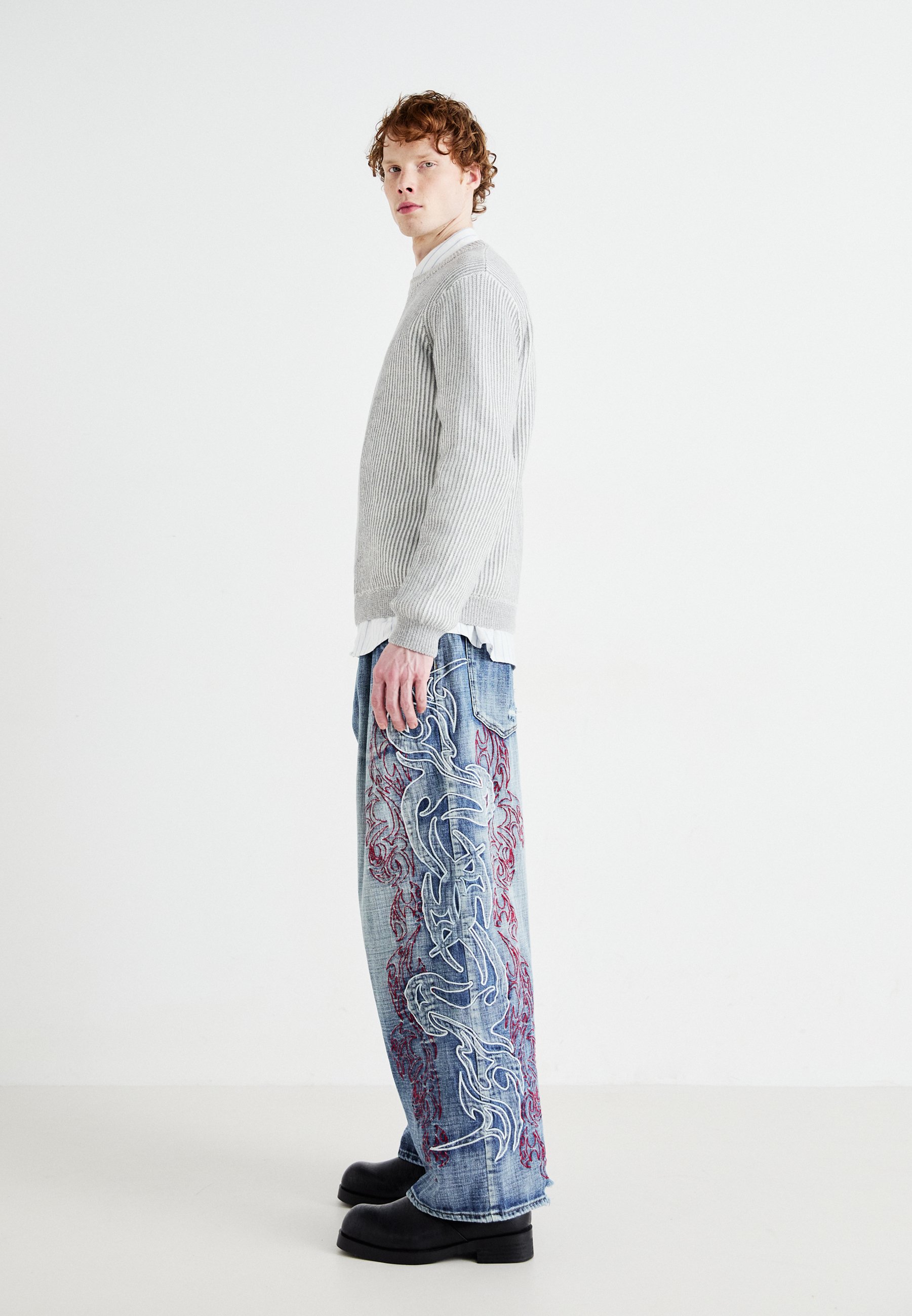 【JADED LONDON】 送料関税込み Layered Tribal Colossus Jeans Layered Tribal XL Colossus Jeans | Jaded London | Clothing