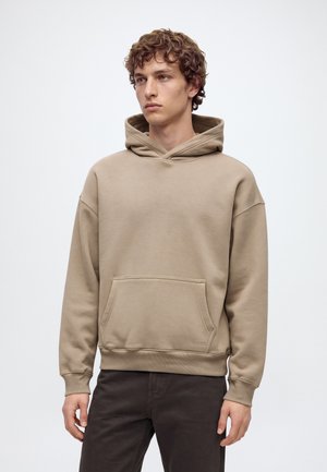 Hollister Co., WEBEX BOXY SOLIDS - Суитшърт с качулка - beige