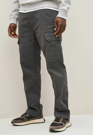 Next REGULAR FIT STRAIGHT LEG STRETCH - Pantalones cargo - charcoal grey