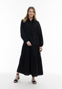 usha - LYNNEA - Maxi-jurk - schwarz Miniatuurafbeelding 1