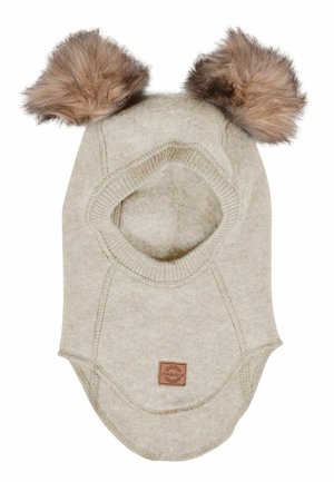 mikk-line WOOL FULLFACE  - Šatka na hlavu - melange offwhite