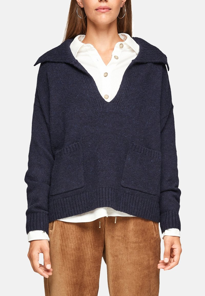 Damen Strickjacken | s.Oliver Strickpullover dark blue/dunkelblau - ON90293 Damen Strickjacken | s.Oliver Strickpullover dark blue/dunkelblau - ON90293