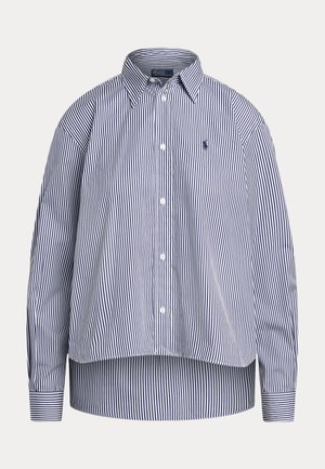 Polo Ralph Lauren CROPPED BOXY STRIPED COTTON SHIRT - Gombos blúz - white/fall royal