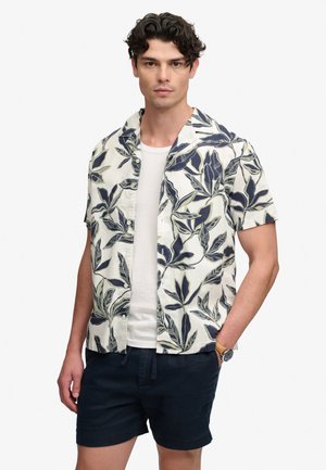Superdry & Co, CABANA POOLSIDE SHORT SLEEVE - Hemd - banana leaf ecru