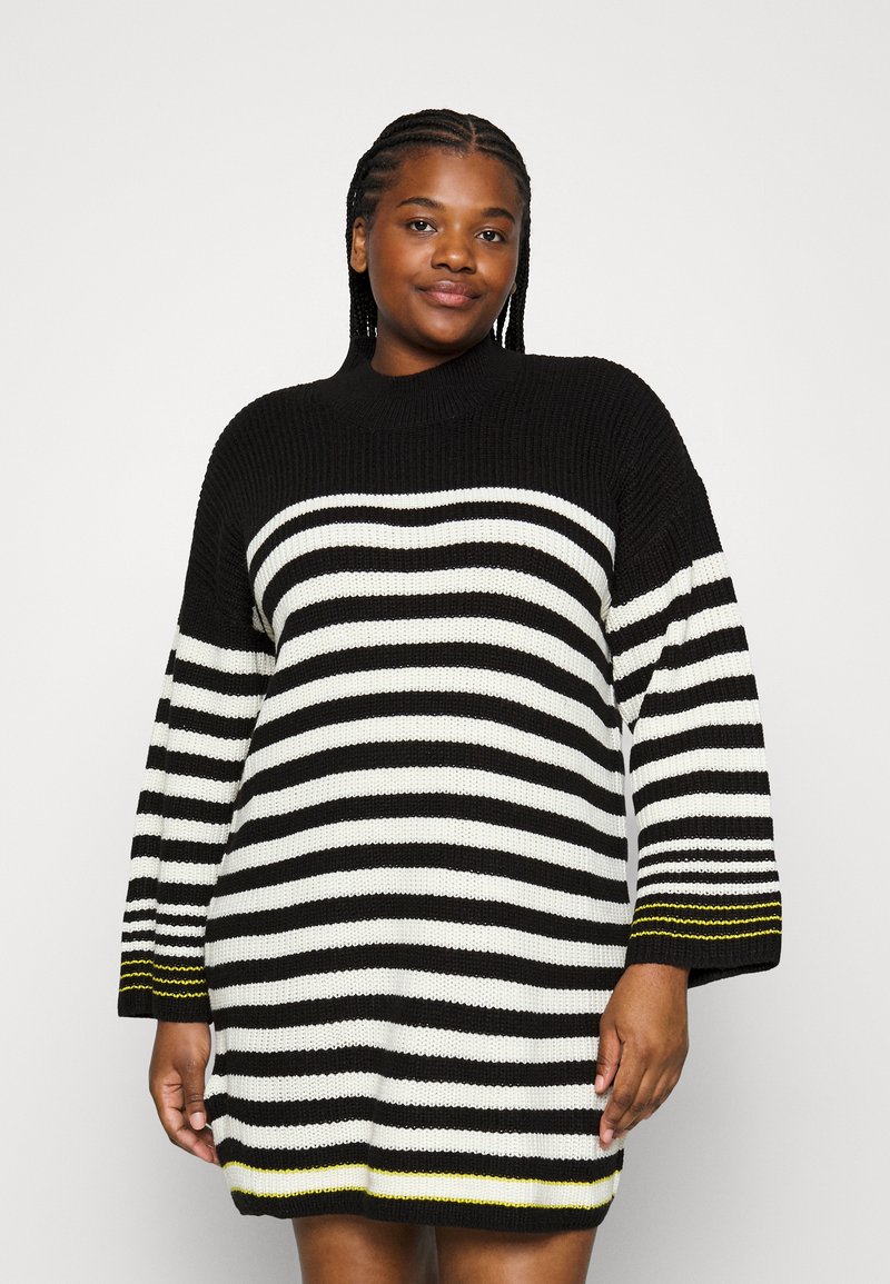 Noisy May Curve NMCLAIRE HIGHNECK KNIT DRESS CURVE Jumper dress