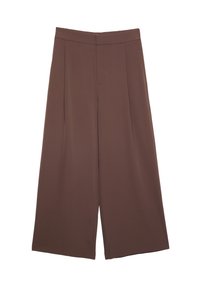 SMART CULOTTES WITH DARTS - Stoffhose - dark brown