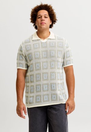 Jack & Jones Knitted Plus Size Knitted - Poloshirt - sea salt