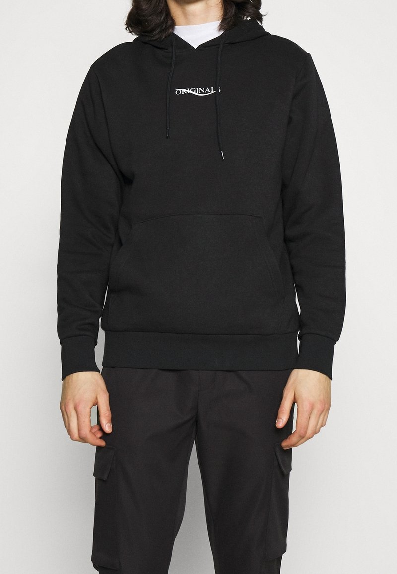 Jack & Jones Felpa con cappuccio - black