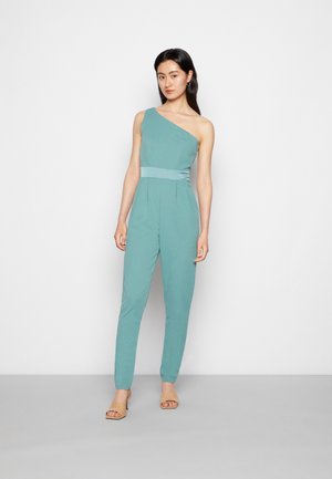 WGXZL WEDDING - FABIA ONE SHOULDER BOW JUMPSUIT - Buksedragter - sage green