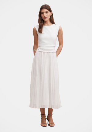 Forever New EMILIA PLEATED MIDI - Vestido informal - porcelain