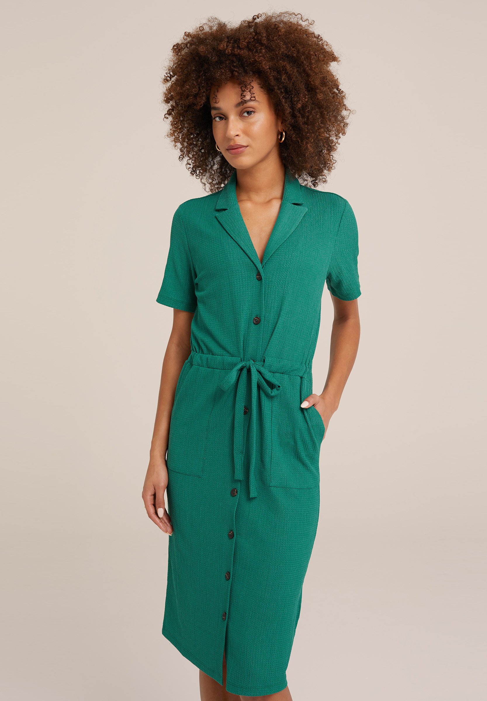 We Fashion Dames Jurk Dames Mouwloze Jurk Van Kant