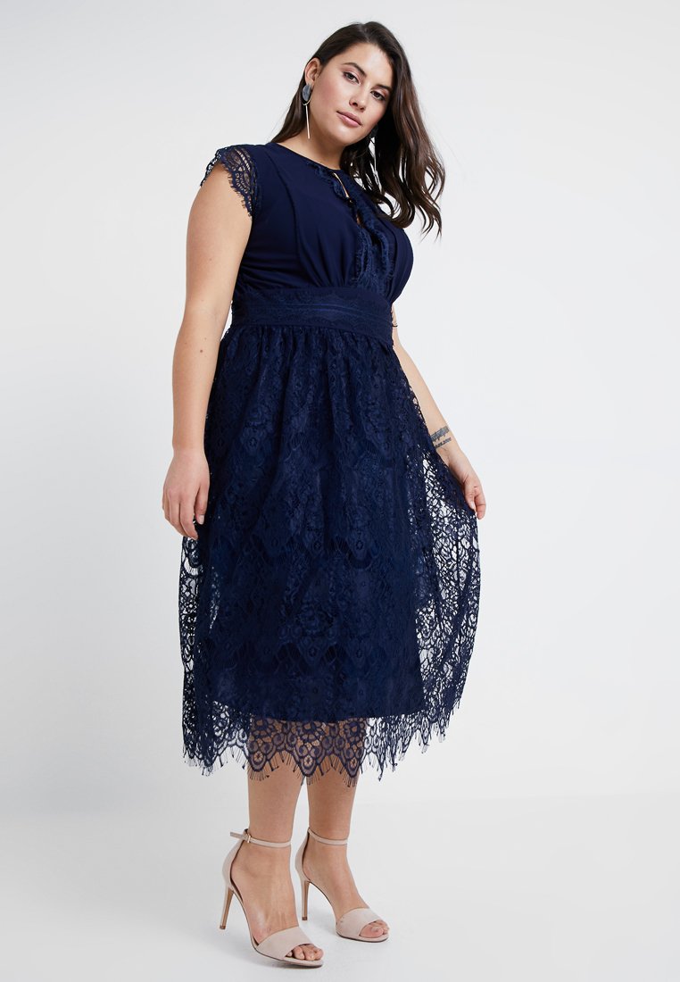 blue midi occasion dress