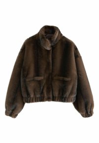 REGULAR FIT - SOFT TOUCH FUNNEL NECK - Winterjacke - chocolate brown