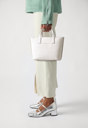 LOGOTAPE MINI TOTE - Handbag - ivory petal