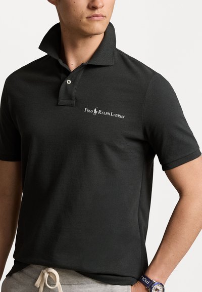 Polo Ralph Lauren CLASSIC FIT LOGO MESH POLO SHIRT - Πόλο - faded black