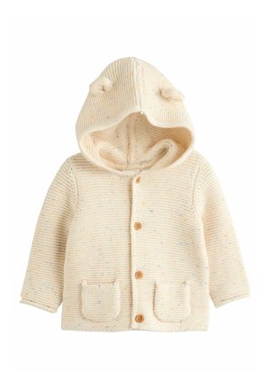 Next, KNITTED BABY CARDIGAN.  - REGULAR FIT UNISEX - Cardigan - ecru neppy