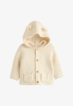 Next, KNITTED BABY CARDIGAN. - REGULAR FIT UNISEX - Kardigán - ecru neppy