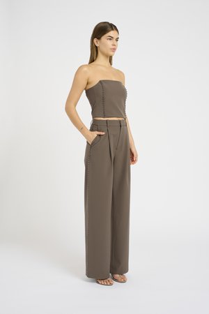 PALLOMA CORSAGE - Tops - dark beige/sand