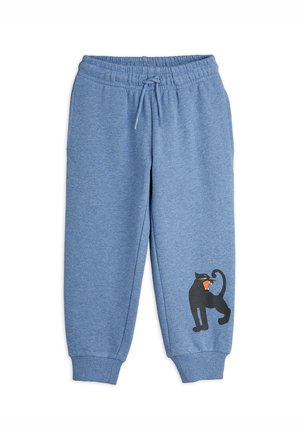Mini Rodini PANTHER MELANGE UNISEX - Pantalones deportivos - blue