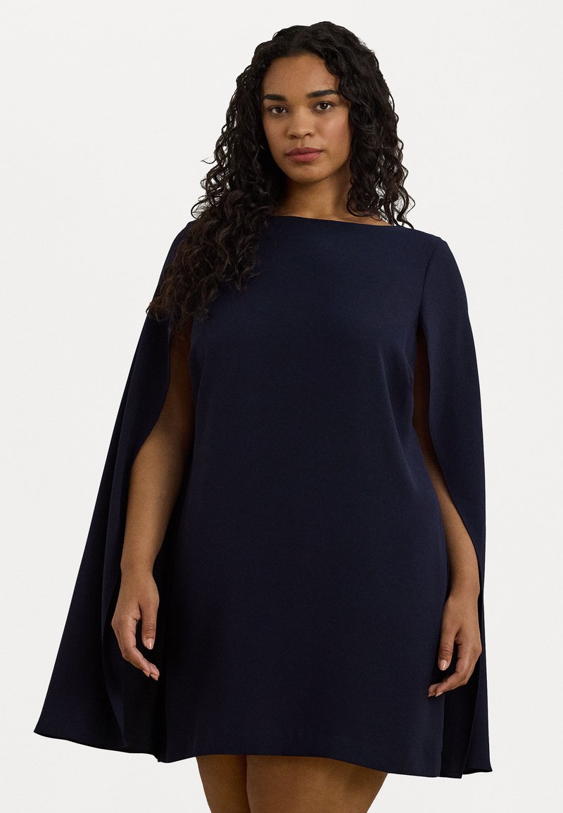 Lauren Ralph Lauren Woman CAPE GEORGETTE COCKTAIL DRESS - Kokteilinė suknelė / vakarėlių suknelė - lighthouse navy