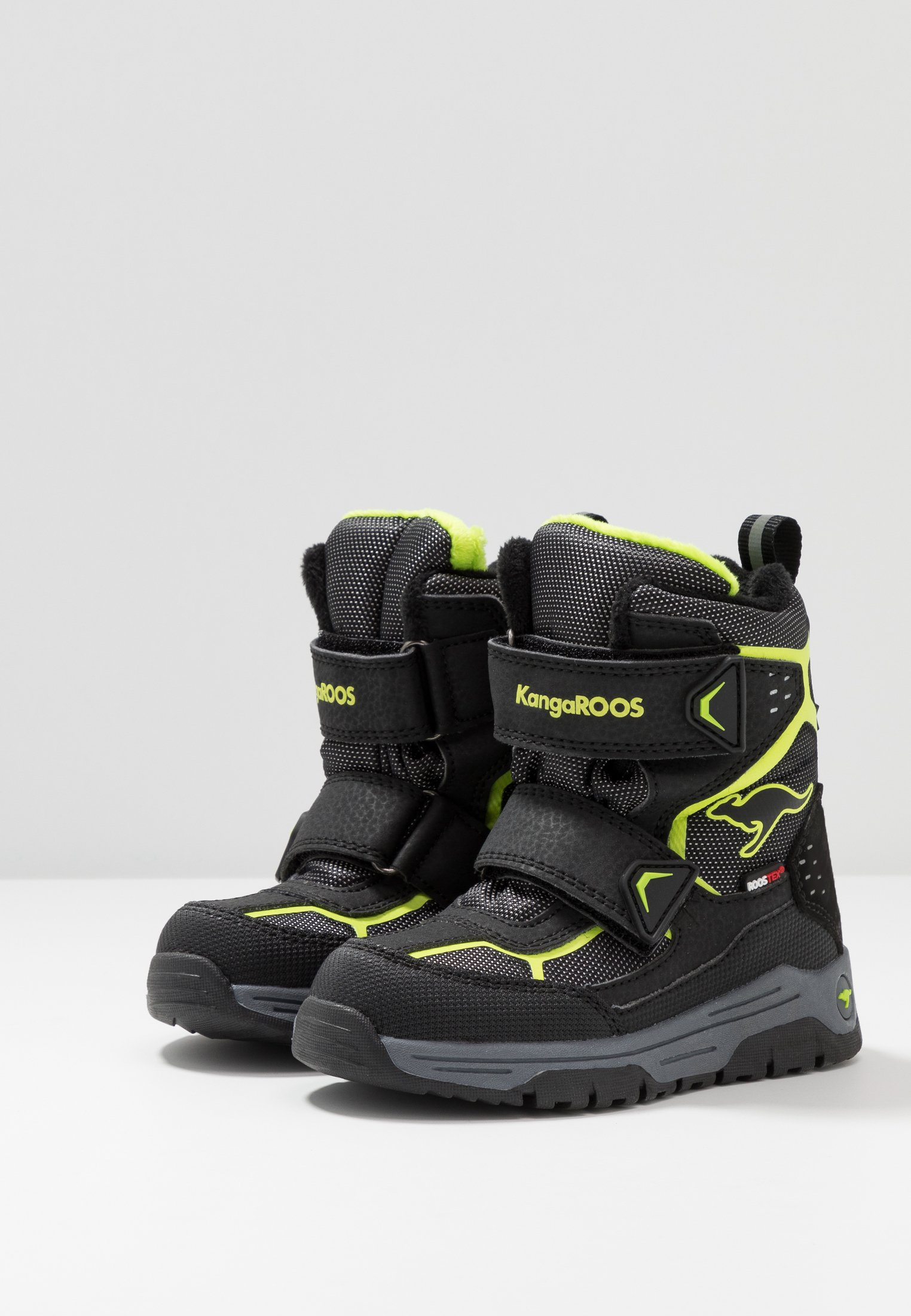 KangaROOS TROOPER RTX Vinterstövlar jet blacklime KangaROOS K MAJOR V RTX Klassiska stövlar jet black