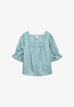 Marks & Spencer, RICH EMBROIDERED SQUARE NECK DETAIL - Bluse - dusted aqua