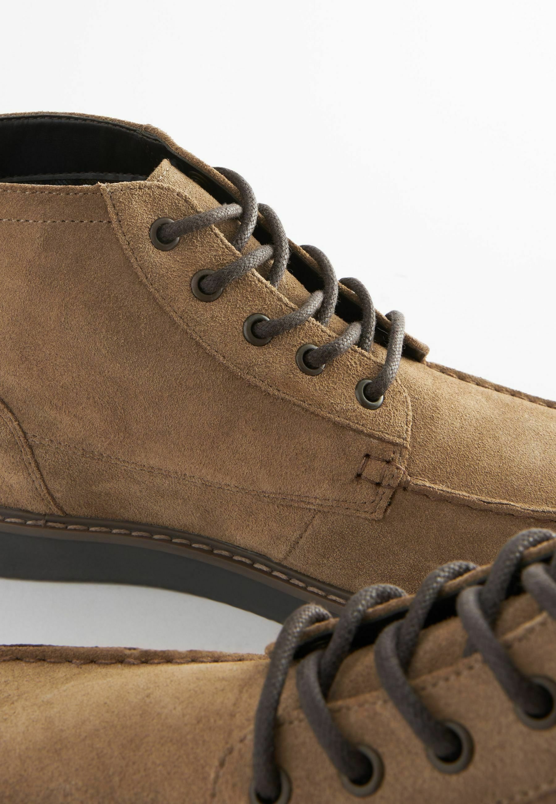 Bottes Chukka Homme En Cuir Marron - Lacets 3 œillets, Semelle Robuste, Style Décontracté/élégant - 8