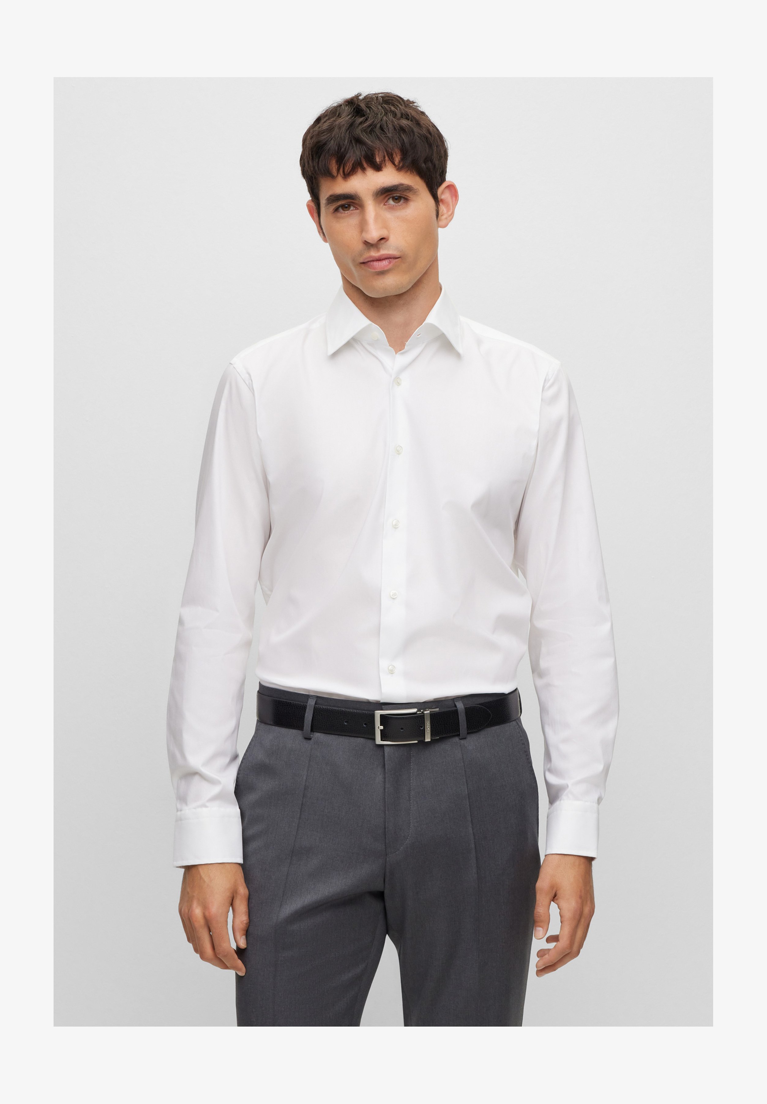 Camicia Elegante Uomo Pure City – Maniche Lunghe, Vestibilità Moderna, Colore Nero, Non Stira