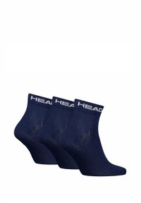 Head UNISEX QUARTER 3ER PACK - ALL LOGO EINFARBIG - Sportsokken - blau