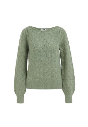 WE Fashion, Strickpullover - green