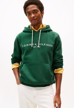 Tommy Hilfiger, LOGO  - Felpa con cappuccio - ornamental green