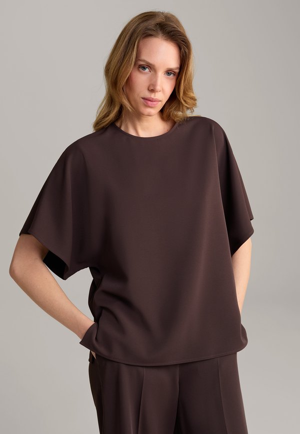 Bluse - dunkelbraun