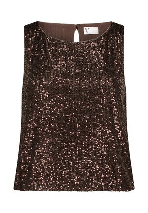 Vera Mont, VERA MONT IM GLITZER-LOOK PAILLETTEN-TOP - Top - rostbraun